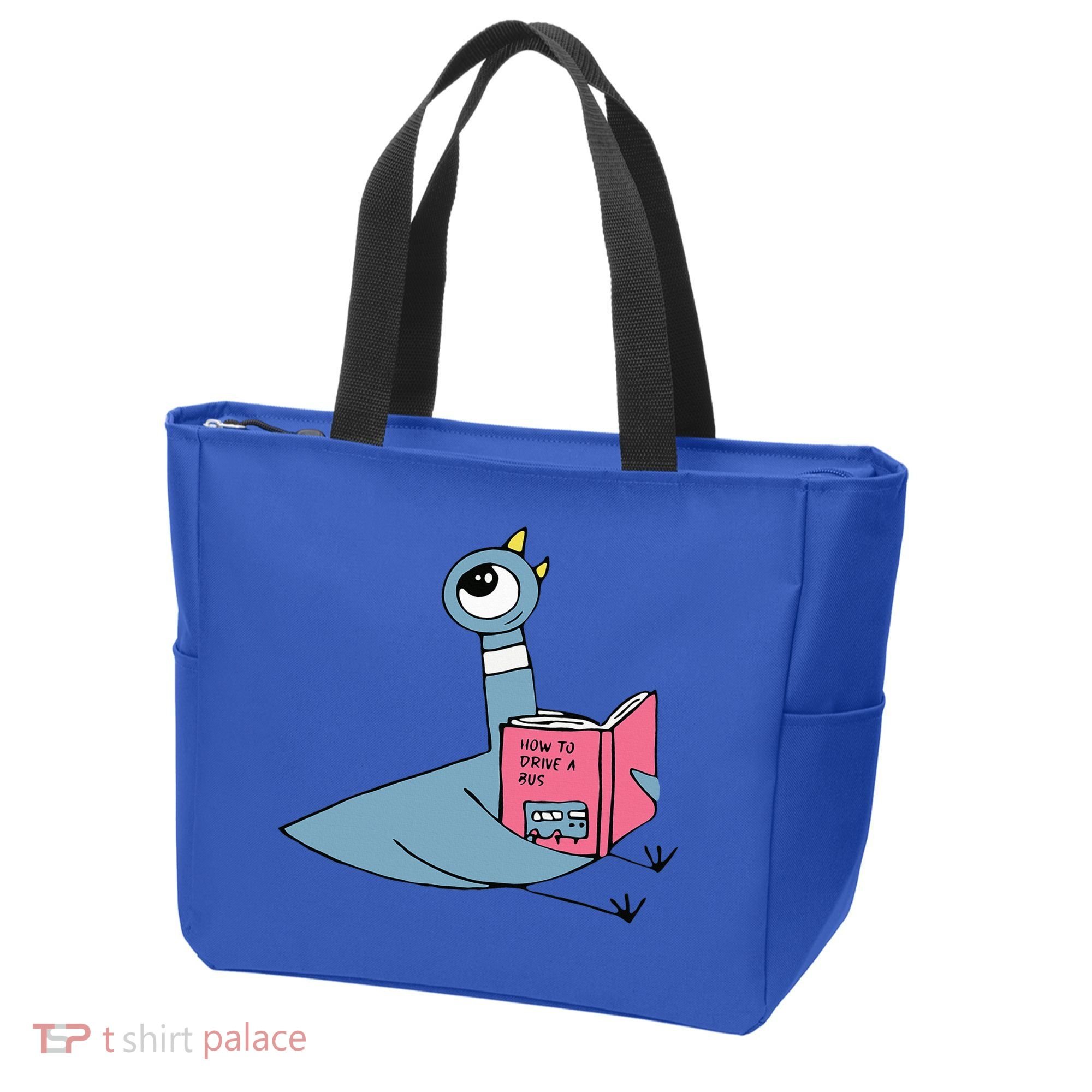 Driven To Read Pigeon Library Reading Books Reader Tote Bag