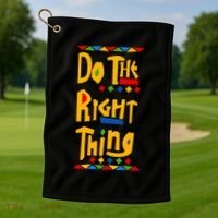 Do The Right Thing Golf Towel thumb 1