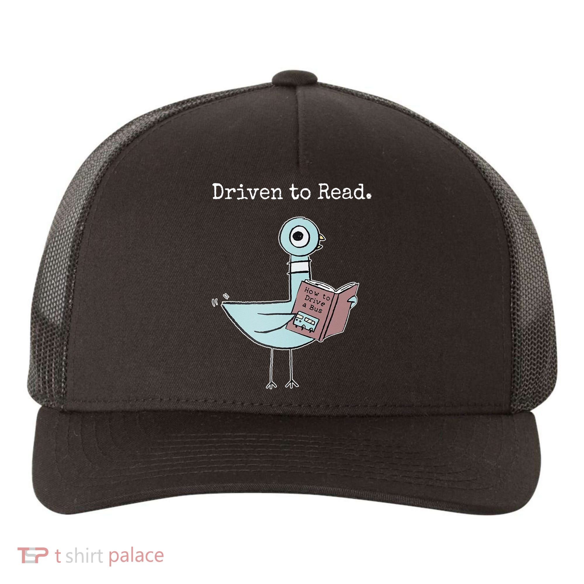 Driven To Read Pigeon Book Yupoong Adult 5-Panel Trucker Hat