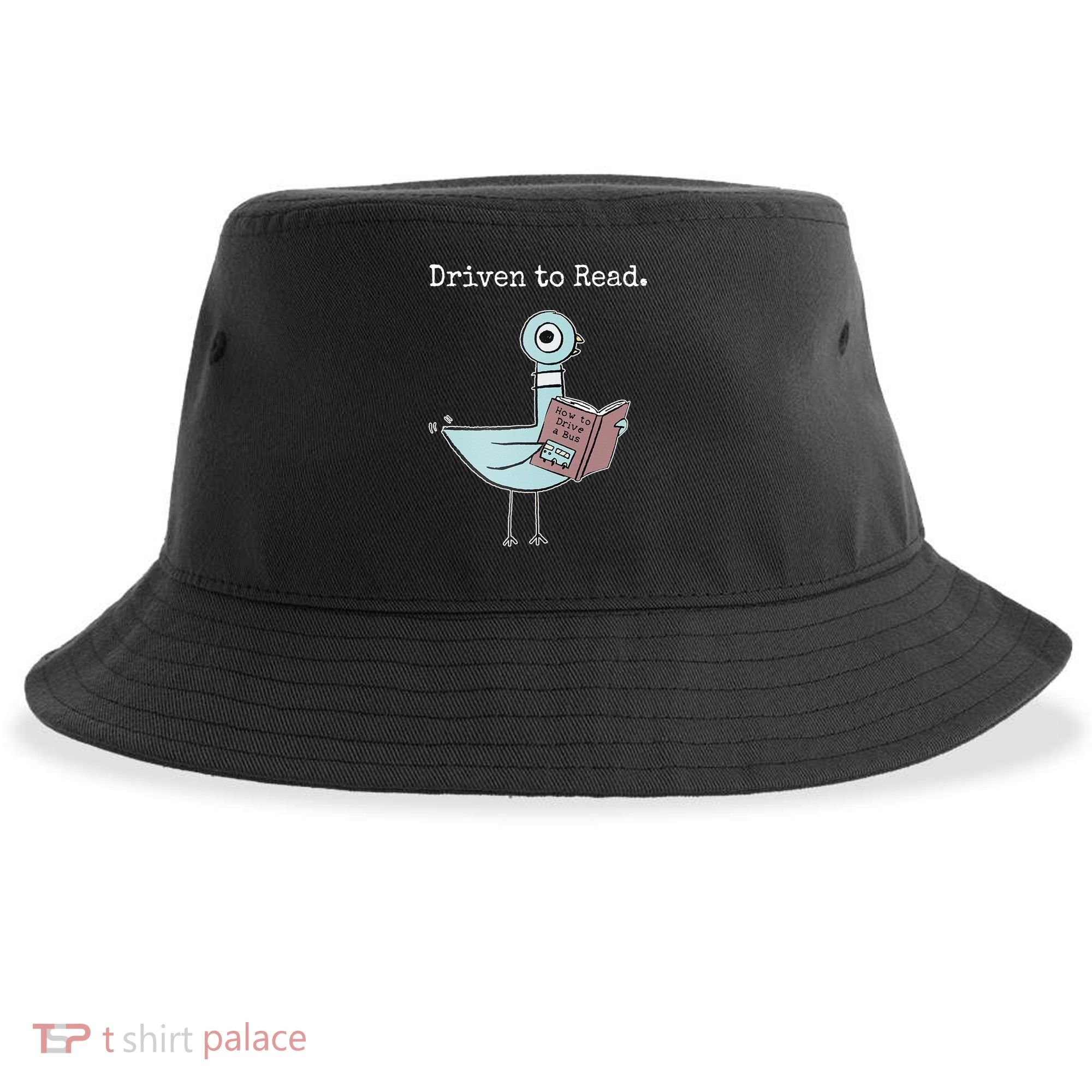 Driven To Read Pigeon Book Sustainable Bucket Hat