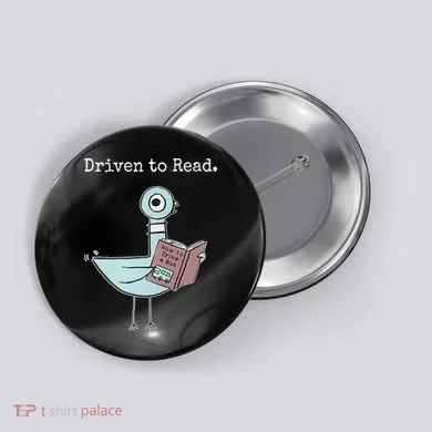 Driven To Read Pigeon Book Button