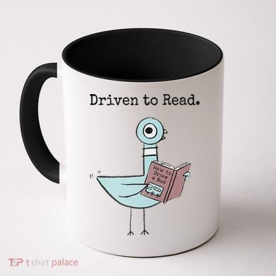 Driven To Read Pigeon Book Coffee Mug