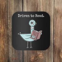 Driven To Read Pigeon Book Coaster thumb 0