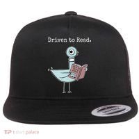 Driven To Read Pigeon Book Flat Bill Trucker Hat thumb 0