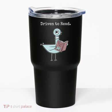 Driven To Read Pigeon Book Tumbler