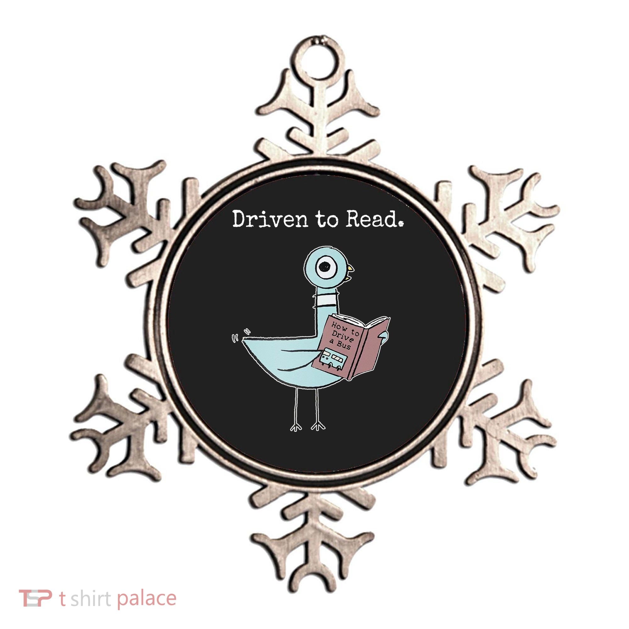 Driven To Read Pigeon Book Ornament