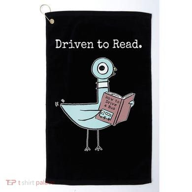 Driven To Read Pigeon Book Golf Towel