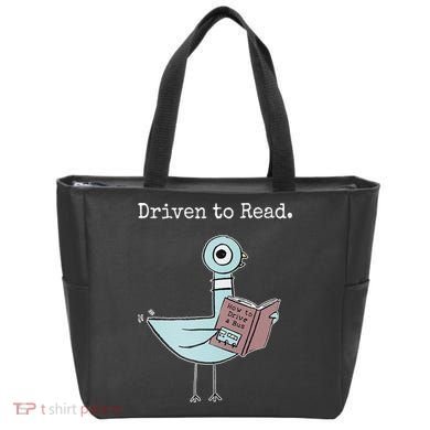 Driven To Read Pigeon Book Tote Bag
