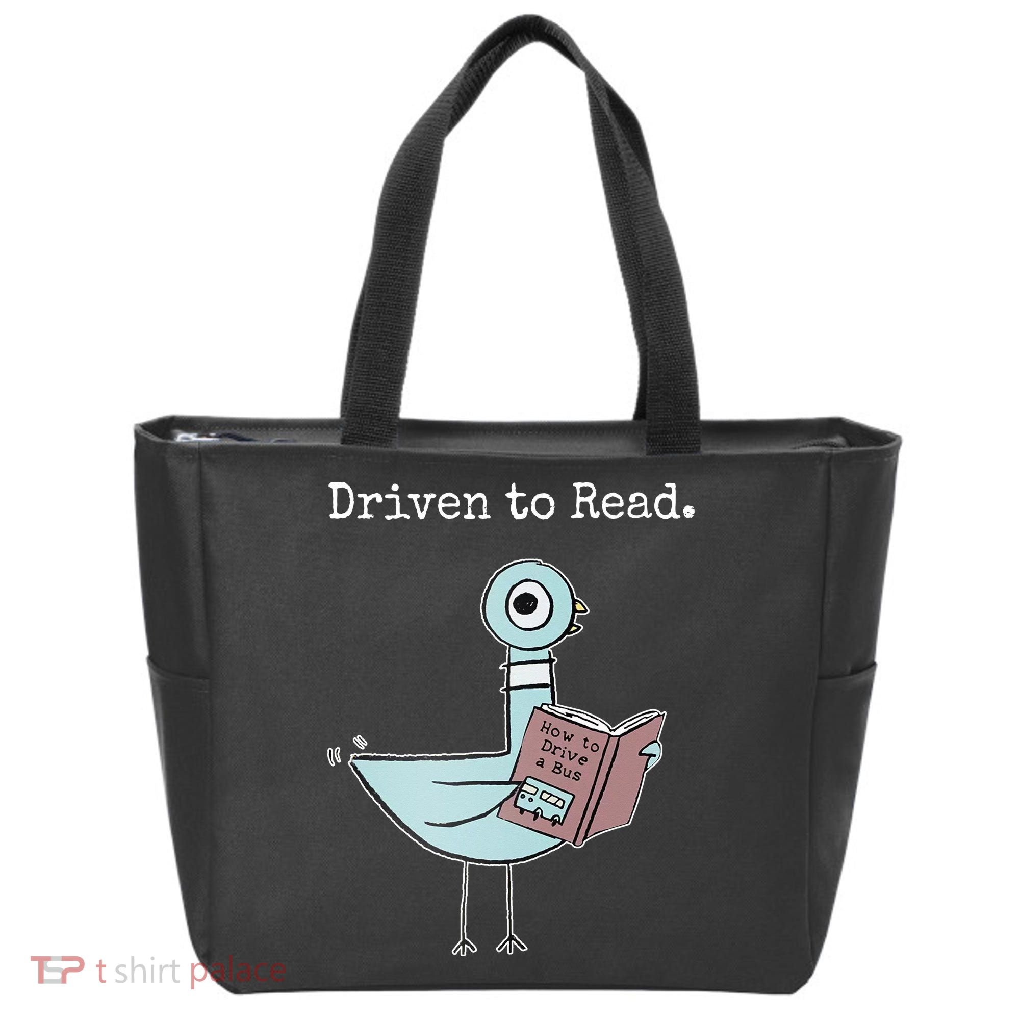 Driven To Read Pigeon Book Tote Bag
