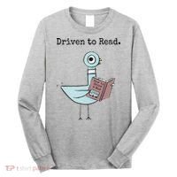 Driven To Read Pigeon Book Long Sleeve Shirt thumb 0
