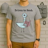 Driven To Read Pigeon Book T-Shirt thumb 6