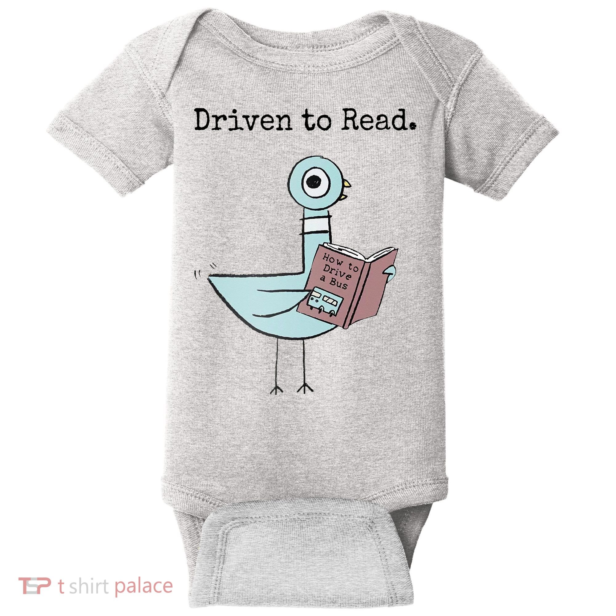 Driven To Read Pigeon Book Baby Bodysuit