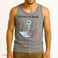 Driven To Read Pigeon Book Tank Top thumb 3
