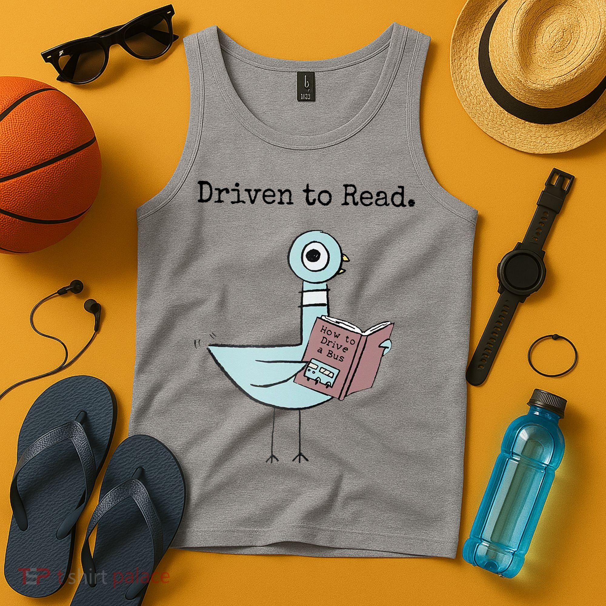 Driven To Read Pigeon Book Tank Top