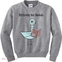 Driven To Read Pigeon Book Kids Sweatshirt thumb 0