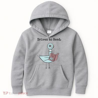 Driven To Read Pigeon Book Kids Hoodie
