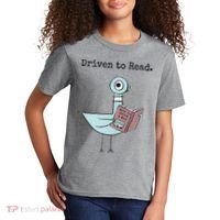 Driven To Read Pigeon Book Kids T-Shirt thumb 2