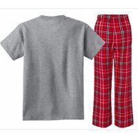 Driven To Read Pigeon Book Kids Plaid Pajama Set thumb 1