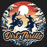 Dirt Thrills Retro Sunset Motocross Beanie thumb 2