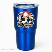 Dirt Thrills Retro Sunset Motocross Tumbler thumb 0