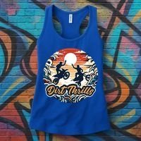 Dirt Thrills Retro Sunset Motocross Women's Tank Top thumb 3