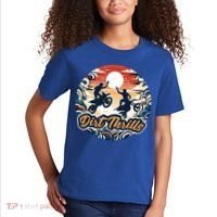 Dirt Thrills Retro Sunset Motocross Kids T-Shirt thumb 2