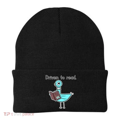 Driven To Read Pigeon Library Reading Books Reader Beanie