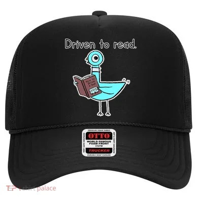 Driven To Read Pigeon Library Reading Books Reader Hat