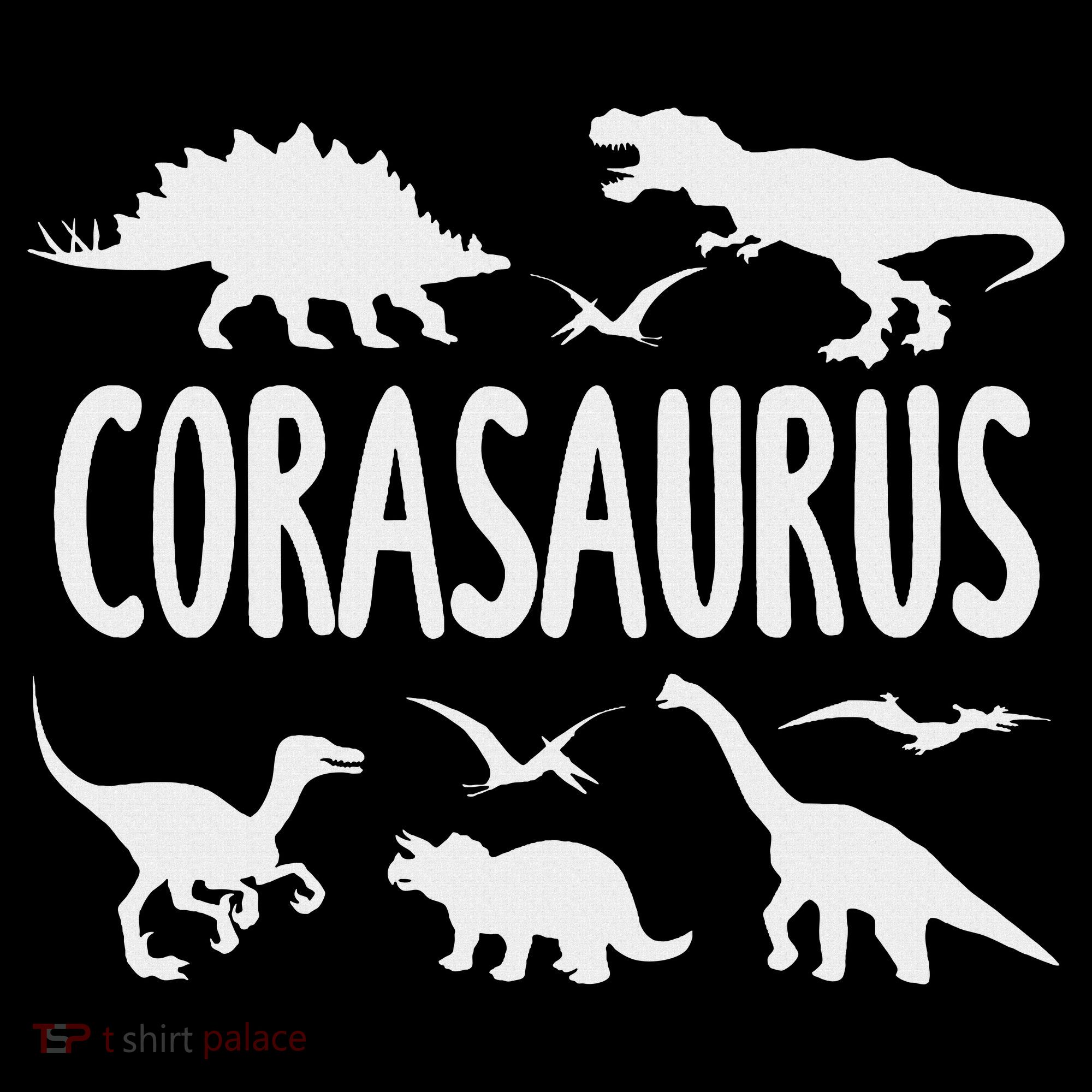 Dinosaur T Rex Cora Corasaurus Dino Name Apron