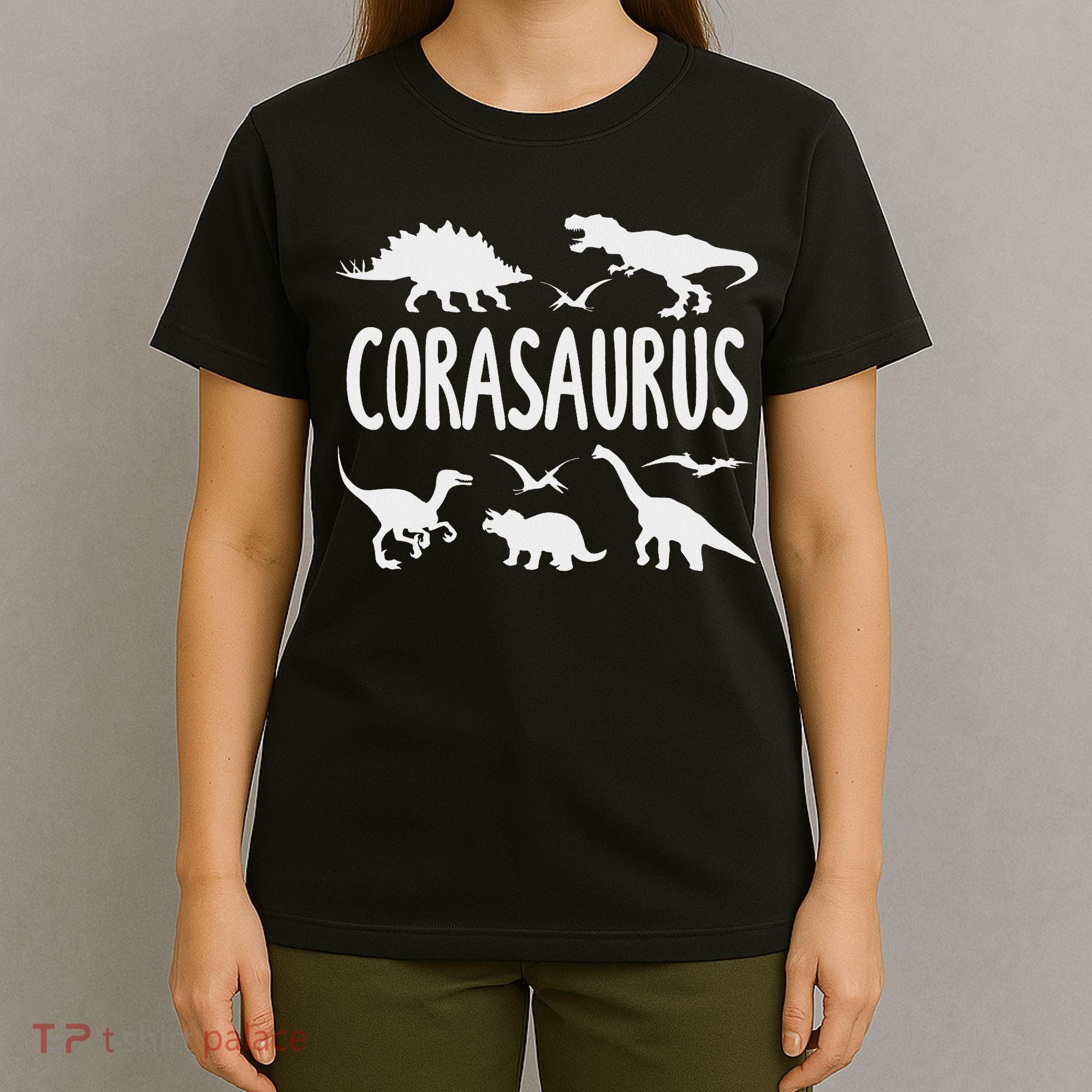 Dinosaur T Rex Cora Corasaurus Dino Name T-Shirt
