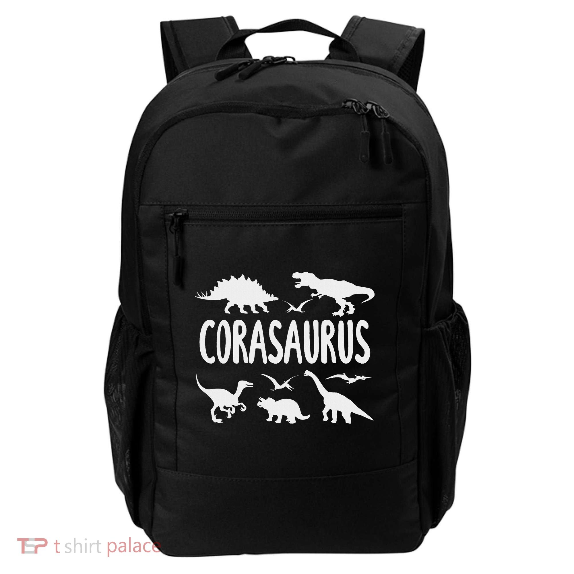 Dinosaur T Rex Cora Corasaurus Dino Name Backpack