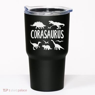 Dinosaur T Rex Cora Corasaurus Dino Name Tumbler