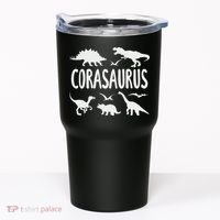 Dinosaur T Rex Cora Corasaurus Dino Name Tumbler thumb 0