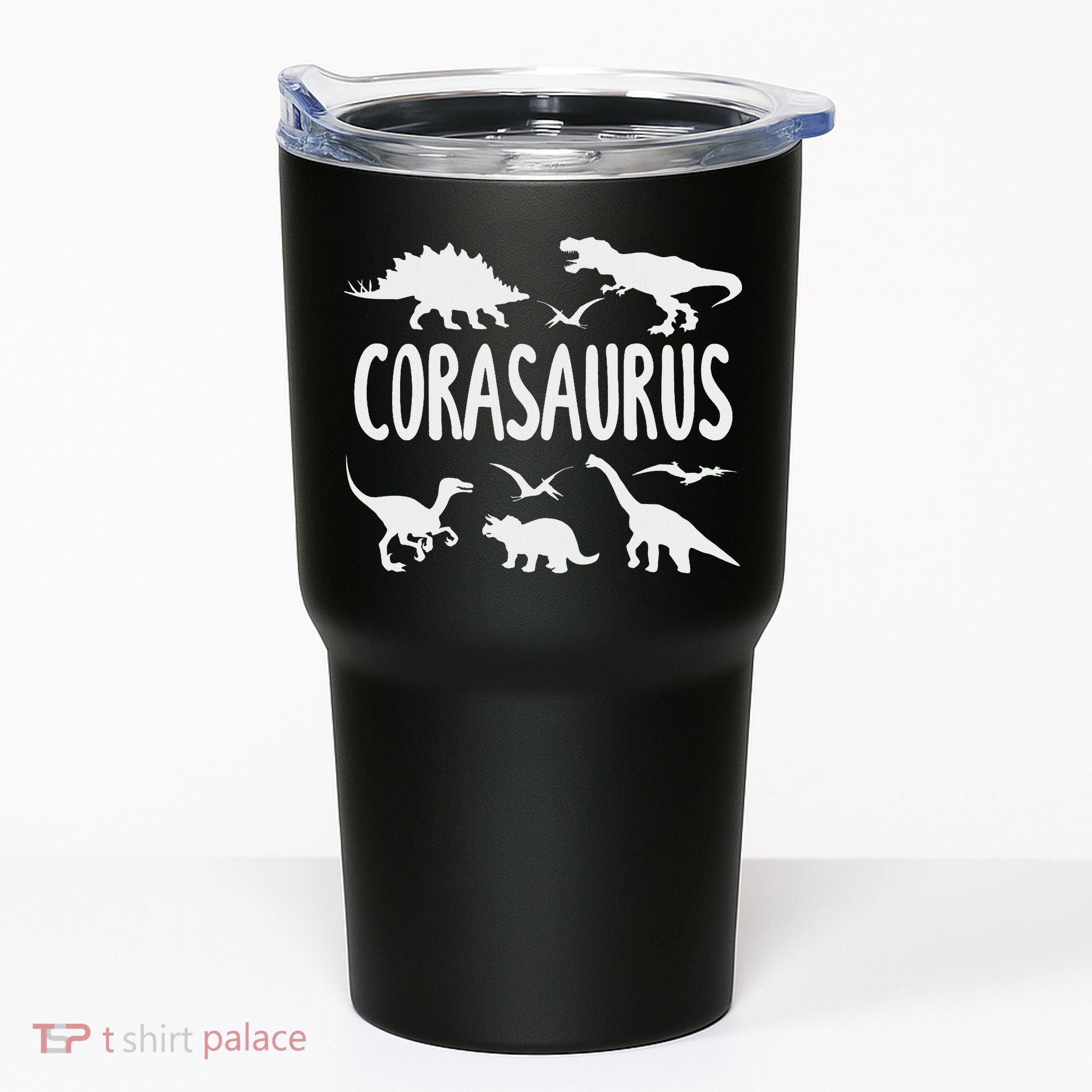 Dinosaur T Rex Cora Corasaurus Dino Name Tumbler