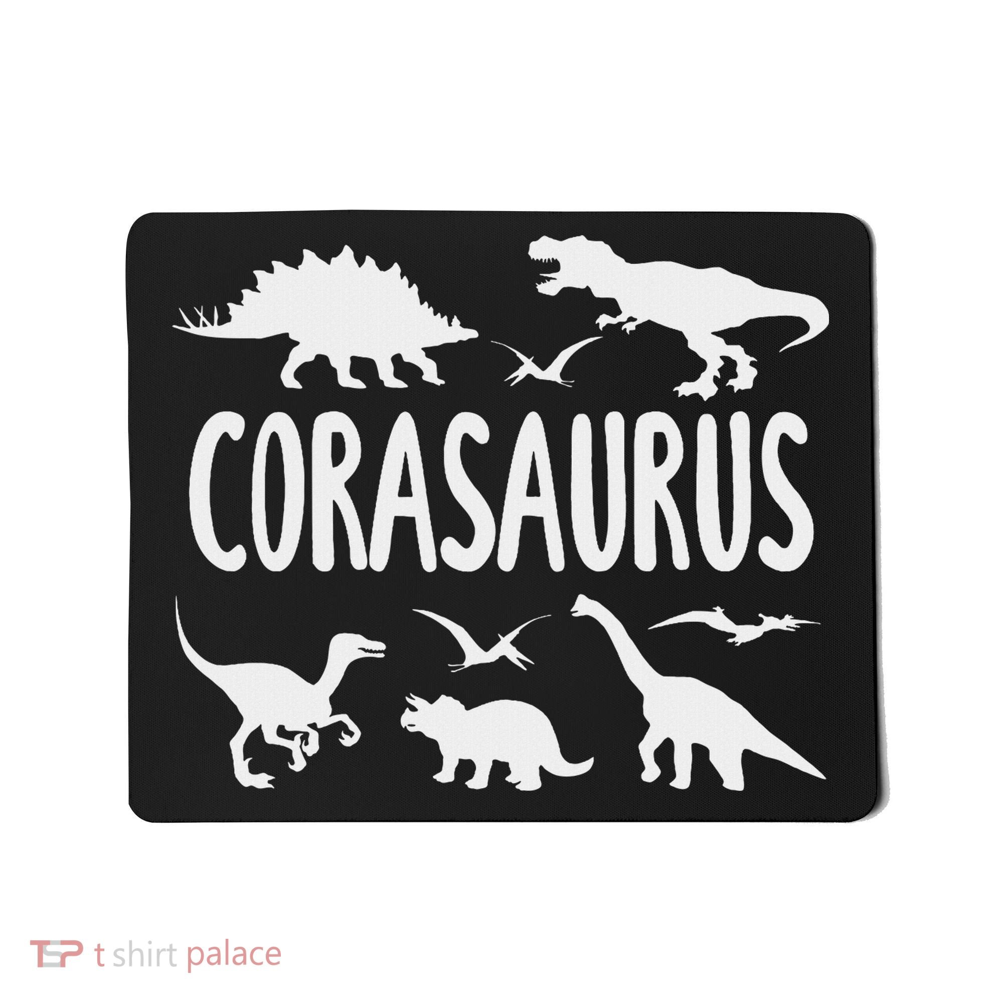 Dinosaur T Rex Cora Corasaurus Dino Name Mousepad