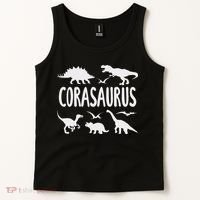 Dinosaur T Rex Cora Corasaurus Dino Name Tank Top thumb 2