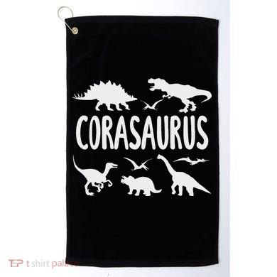 Dinosaur T Rex Cora Corasaurus Dino Name Golf Towel