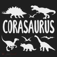 Dinosaur T Rex Cora Corasaurus Dino Name Golf Towel thumb 3