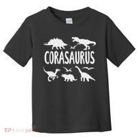 Dinosaur T Rex Cora Corasaurus Dino Name Toddler T-Shirt thumb 0