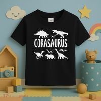 Dinosaur T Rex Cora Corasaurus Dino Name Toddler T-Shirt thumb 3