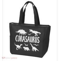 Dinosaur T Rex Cora Corasaurus Dino Name Tote Bag thumb 3