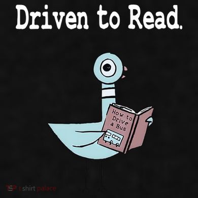 Driven To Read Pigeon Library Book Lover Ladies PosiCharge Tri-Blend Wicking Tank
