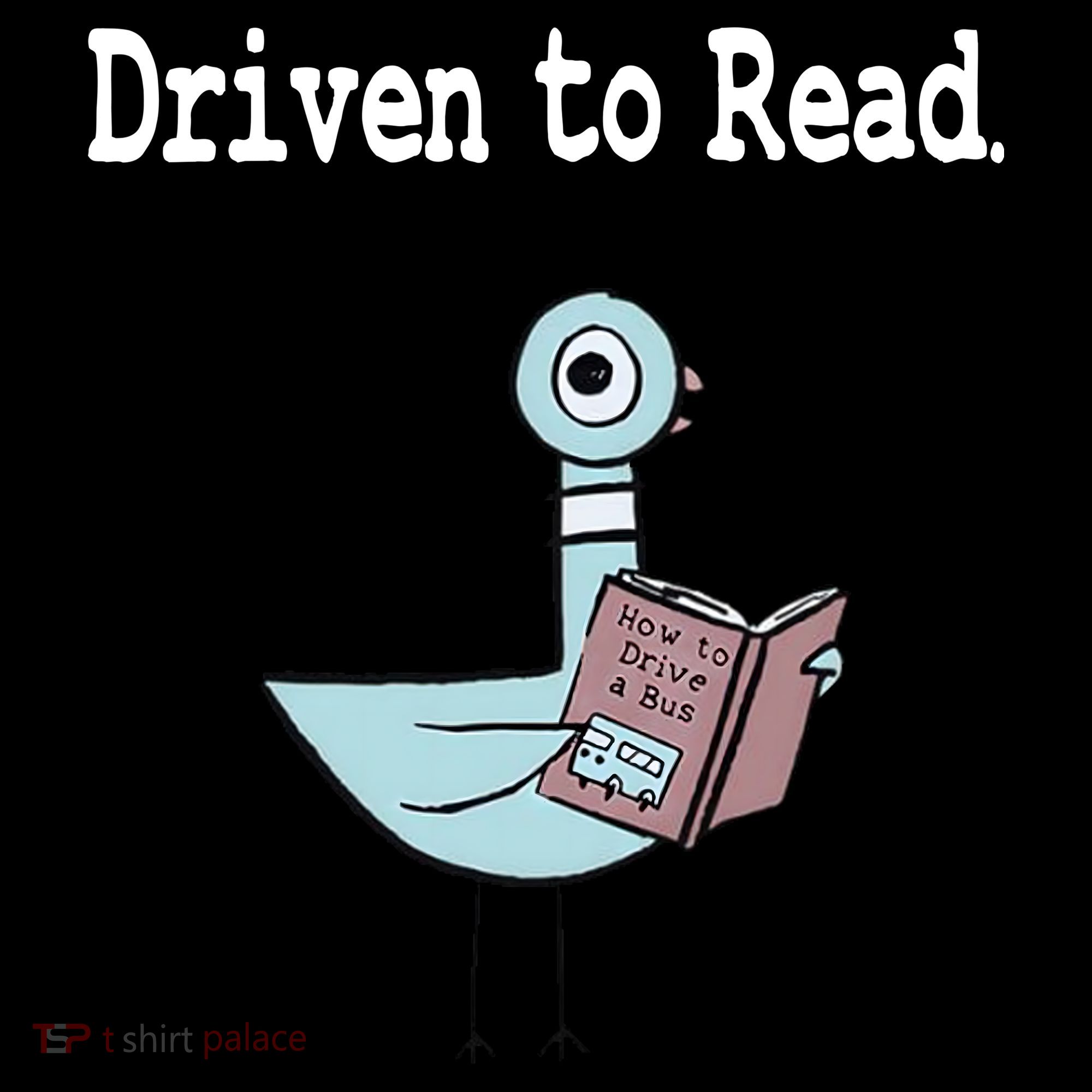 Driven To Read Pigeon Library Book Lover Coaster