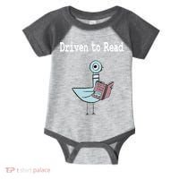 Driven To Read Pigeon Library Book Lover Infant Baby Jersey Bodysuit thumb 0