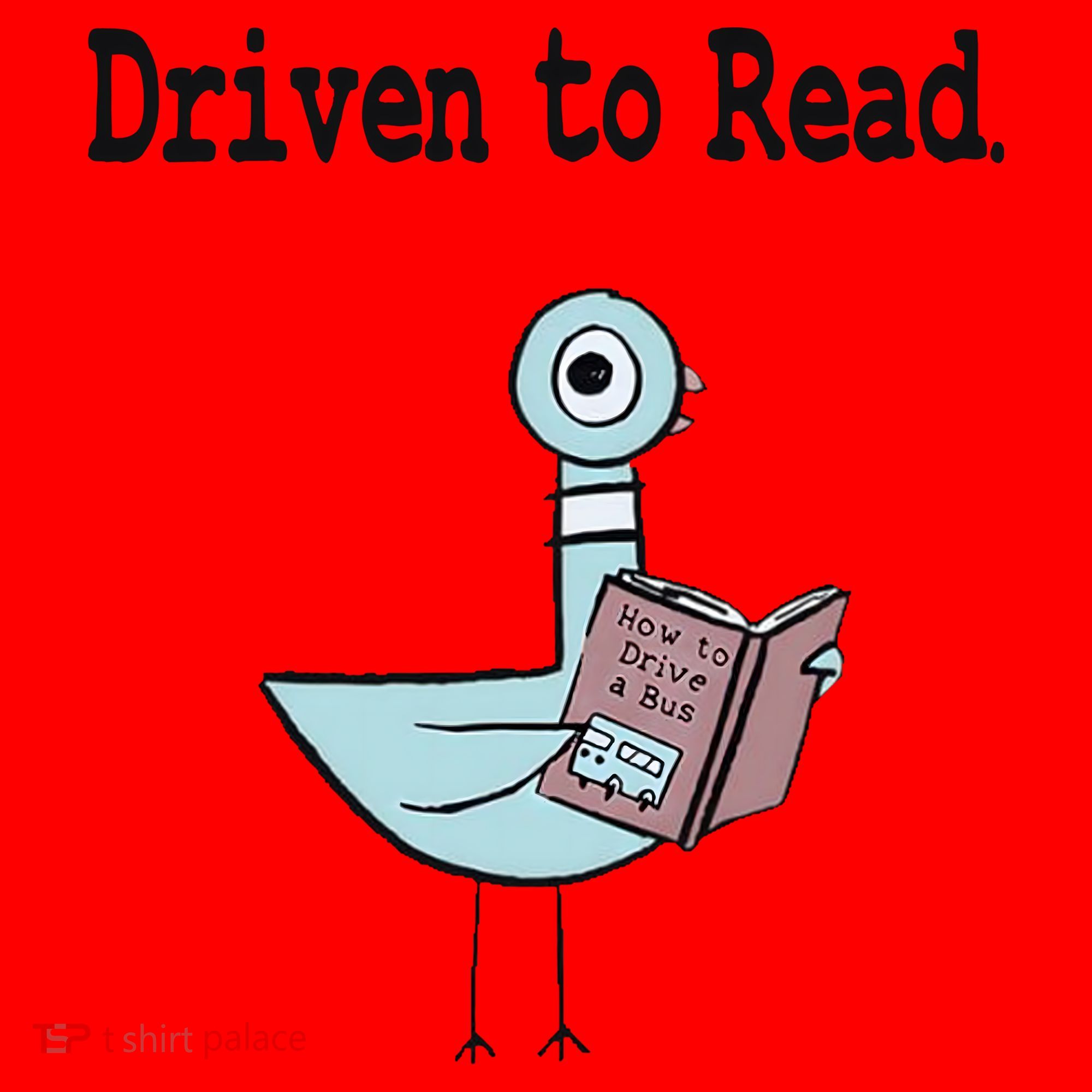 Driven To Read Pigeon Library Book Lover Santa Hat