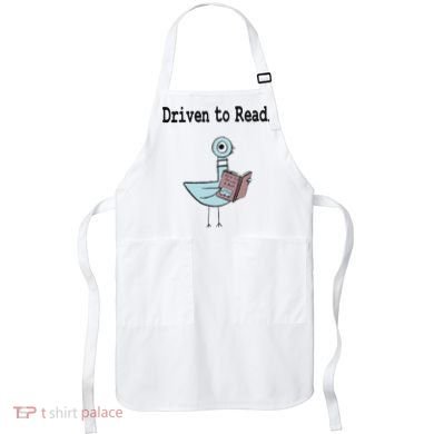 Driven To Read Pigeon Library Book Lover Apron
