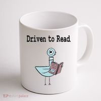 Driven To Read Pigeon Library Book Lover Coffee Mug thumb 1