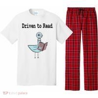 Driven To Read Pigeon Library Book Lover Pajama Set thumb 0