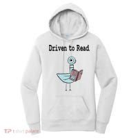 Driven To Read Pigeon Library Book Lover Women's Hoodie thumb 0