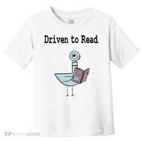 Driven To Read Pigeon Library Book Lover Toddler T-Shirt thumb 0